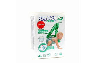 Подгузники Senso baby Sensitive Maxi 4L-50