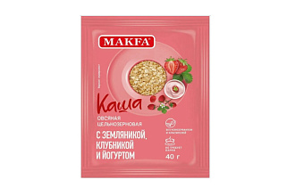 Каша овсяная ценьноз.м/п 40гр. земляника-клубника-йогурт МАКФА