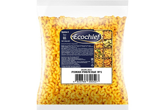 Макаронные изделия "Ecochief" Рожки рифленые №1 900гр.