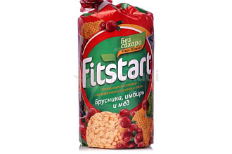 Хлебцы Fitstart Брусника, имбирь и мед 100г