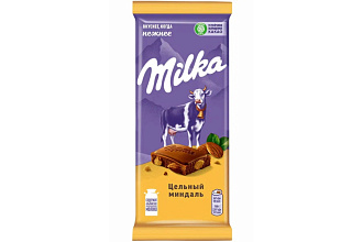 Шоколад Милка 80гр. целый миндаль