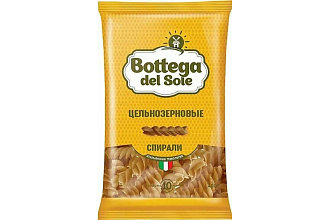 Макаронные изделия Спирали цельнозерновые 400гр Bottega del Sole 