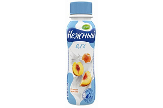 Йогурт Нежный с соком персика 285 гр 0,1% 