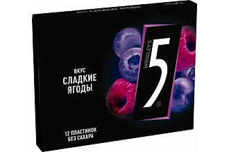 Жевательная резинка 31,2гр. Файв Ягодная Волна