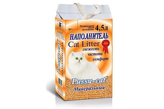 Наполнитель минеральный Биосфера 4.5л./3кг. Пусси Кат