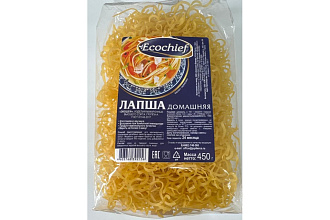 Макаронные изделия "Ecochief" ЛАПША 450гр