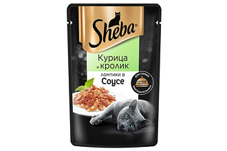 Корм д/кошек Курица Кролик 75гр./28шт. ШЕБА