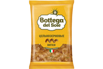 Макаронные изделия Витки Цельнозерновые 400гр Bottega del Sole