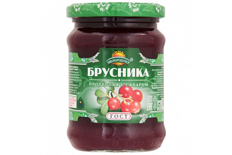 Брусника протертая с сахаром Экопродукт 320гр