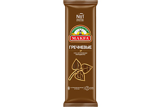 Макаронные изделия Вермишель длинная Гречневая 500гр Макфа 