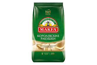 Макаронные изделия Королевские Ракушки Макфа 300 г