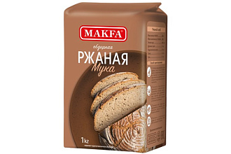 Мука Ржаная МАКФА Хлебопекарная в/с 1кг.